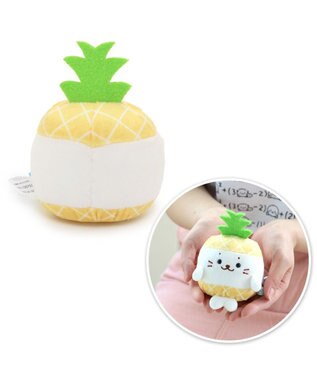 Mother garden しろたん お座り 手のり ちびちびマスコット 《パイナップルパーティー 》《単品》 しろたん