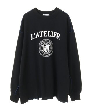 CRAFT STANDARD BOUTIQUE 配色ロゴメロープルオーバー Khaki