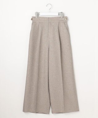 ANY SIS 【2WAY】サスペンダー付き ワイドパンツ ベージュ