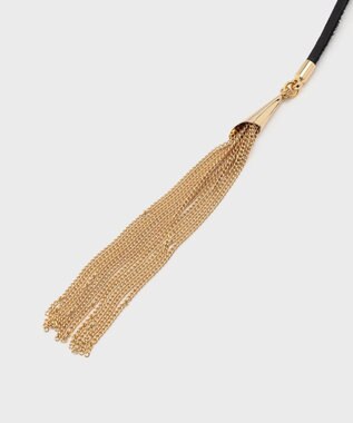 GRACE CONTINENTAL レザーレイヤードチョーカー ブラック