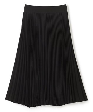 JOSEPH ノーブルサテン　プリーツスカート Black
