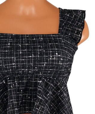 San-ai Resort（三愛水着楽園） フリルビスチェノンワイヤービキニ　9M　【San-ai Resort（サンアイリゾート）】 ブラック