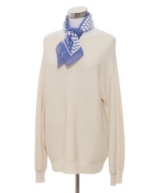 MOONBAT 【洗える/日本製】MACKINTOSH PHILOSOPHY チェックロゴ コットンスカーフ 65cm×65cm スカイブルー