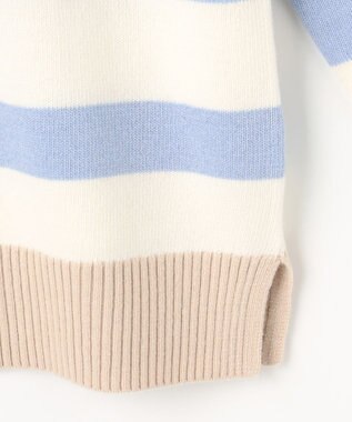 J.PRESS LADIES CAT ブロッキング ニット サックス系