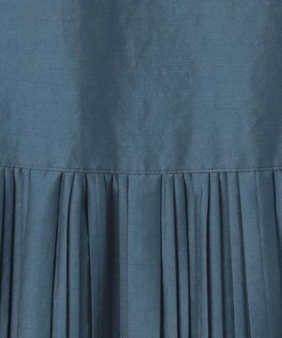 23区 【洗える】プリーツコンビ ワンピース ダークグリーン系