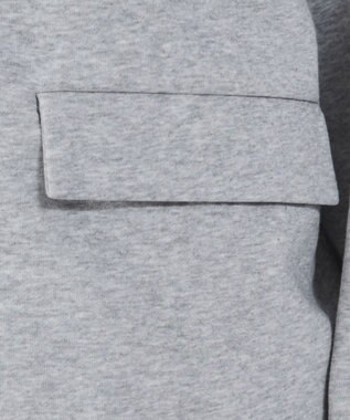 WEGO 【ユニセックス着用ITEM/MLサイズ展開】ボンディングスウェットテーラードジャケット 杢グレー