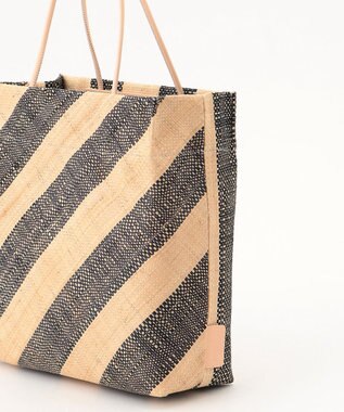 GRACE CONTINENTAL Ele，Sac ストライプバッグ ブラック