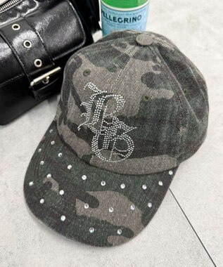 WEGO ロゴラインストーンキャップ 柄1