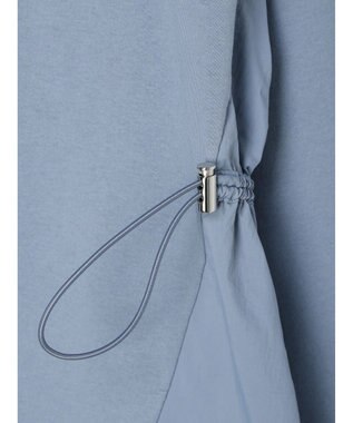 Green Parks ドロストドッキング長袖プルオーバー Sax