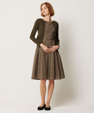 TOCCA 【洗える】RESONATE カーディガン カーキ系