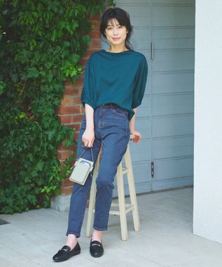 ANY L 【ストレッチ】スタイルアップスキニーデニム フェードインディゴ