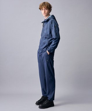 JOSEPH ABBOUD MOUNTAIN 【ストレッチ/軽量/ECO撥水/ポケッタブル】エンボスストレッチ パーカー ネイビー系5