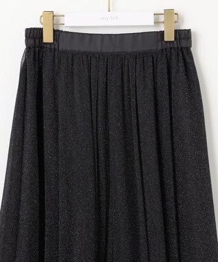 ANY SIS 【スタイリストコラボ】ジレ×ラメチュールスカート セットアップ グレー