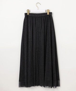 ANY SIS 【スタイリストコラボ】ジレ×ラメチュールスカート セットアップ グレー