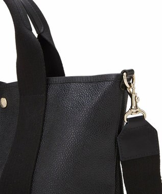 TOPKAPI 【Breath TOPKAPI】スコッチグレイン ネオレザー 縦型 A4 トート バッグ ショルダー付き L ブラック