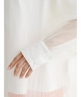Green Parks ・ＥＬＥＮＣＡＲＥ　ＤＵＥ　シアーバックリボンチュニック Off White