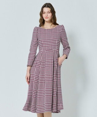 FROSTED CHECK TWEED ドレス