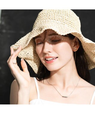 blancotokyo 【金属アレルギー対応】ニュアンスバーネックレス CARICIA シルバー