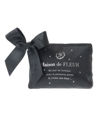 Maison de FLEUR スターシャイニーポーチ Black