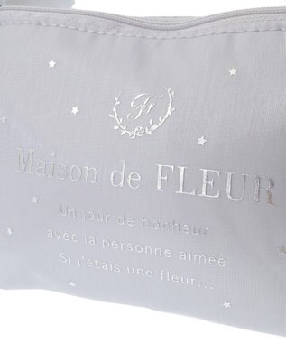 Maison de FLEUR スターシャイニーポーチ Grayish Blue