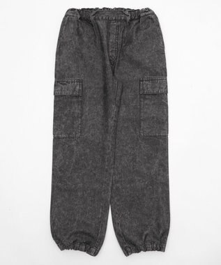 WEGO 【KIDS】デニムイージーカーゴパンツ（JUNIOR） デニムブラックソノタ