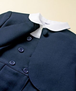 MIKI HOUSE HOT BISCUITS 【ミキハウス】【95-140cm】 ウール素材のジャンパースカート 紺