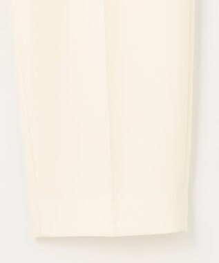 組曲 L 【WEB限定】ベーシックダブルクロス テーパードパンツ アイボリー系