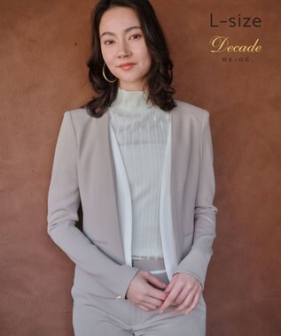 BEIGE， 【Lsize・セットアップ対応】CINDY / ダブルカラージャケット