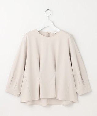 自由区 S クリアコットンポンチタックジャージ カットソー ベージュ