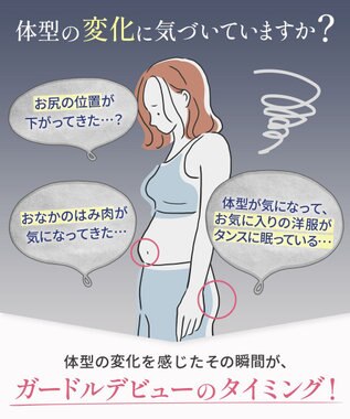 WACOAL ガードル 【肌リフト】 下半身のたるみをリフトアップ スリムなシルエット ロング丈 一枚ばき可能 レディース GRC424 /ワコール ブラック