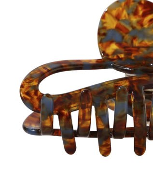 Green Parks ベッコウ風ニュアンスバンスクリップ Brown