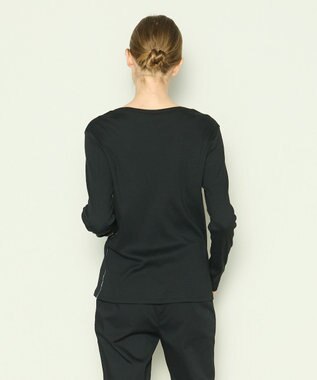 JOSEPH 【洗える】クリーミーリブ　ロングスリーブトップス Black