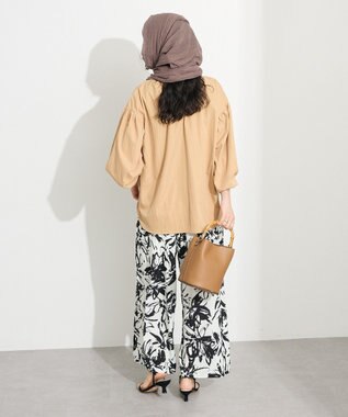 CRAFT STANDARD BOUTIQUE ボリュームスリーブブラウス Beige