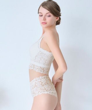 BRADELIS New York 【BRADELIS Me / ノンワイヤー・バストアップ】Perfumyレーシィブラ24S1 オフホワイト