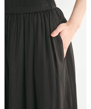 Green Parks レーヨンクレープスカーチョ Black