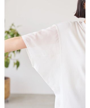 AMERICAN HOLIC 異素材ショルダー切替カットプルオーバー Off White