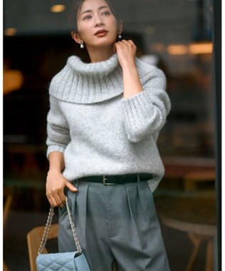 23区 【Oggi10月号掲載】キルティング ショルダーバッグ ターコイズブルー系