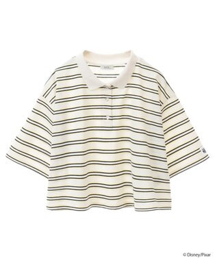 earth music&ecology Ｆｉｎｄｉｎｇ　Ｎｅｍｏ／ボーダーポロシャツ Off White