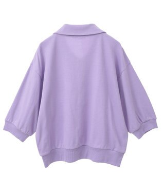 Green Parks ７分袖ハーフＺＩＰプルオーバー Purple