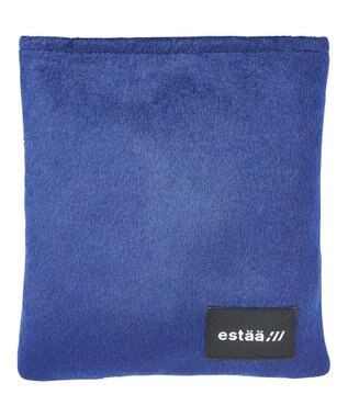 MOONBAT estaa ダウンマフラー 無地／手洗い可／ポケッタブル ディープブルー