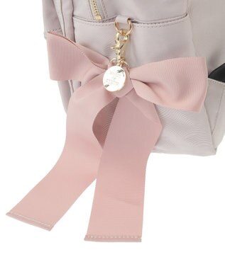 Maison de FLEUR 撥水加工ポケットリボンリュック Grayish Pink