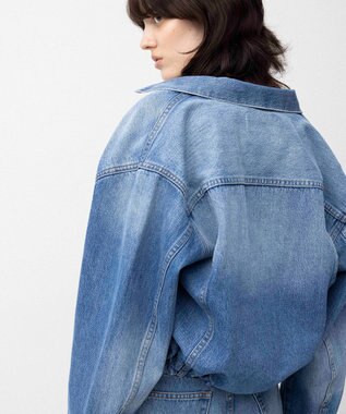 NAVE 【Nave　セットアップ可/洗える】14ozデニム ブルゾン ライトブルー系