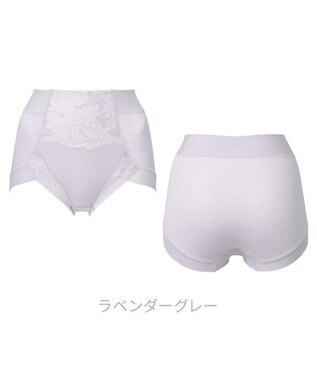 BRADELIS New York 【BRADELIS NewYork peace】ナチュラルフィット綿混ショーツ25 補正 補整下着 吸汗速乾 接触冷感で快適 ラベンダーグレー