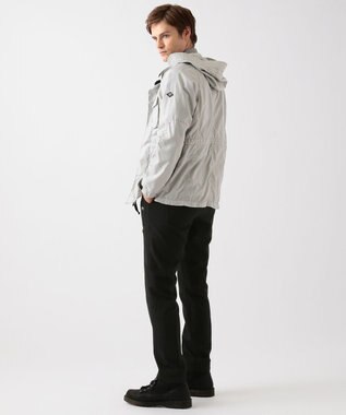 JOSEPH ABBOUD MOUNTAIN クレープドットエアー パンツ ブラック系