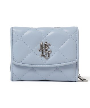 WEGO メタルロゴキルティングウォレット サックス