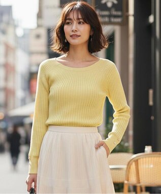 ANY SIS L 【洗える】キュウシンRIB ニット