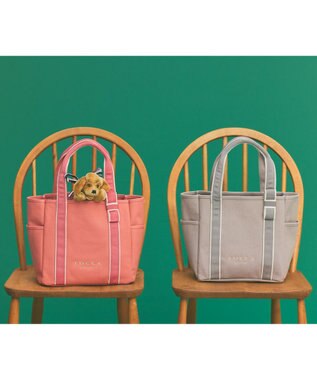 TOCCA POINT OF RIBBON CANVASTOTE キャンバス トートバッグ ピンク系