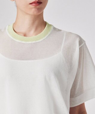 Paul Smith 【洗える】シアー 半袖 ニット ホワイト