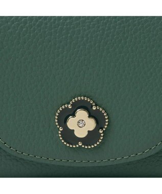 CLATHAS ペルル かぶせ長財布 グリーン