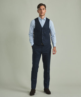 GOTAIRIKU 【セットアップ対応 / AIRY MOVE】RENEWOOL セットアップべスト ネイビー系8